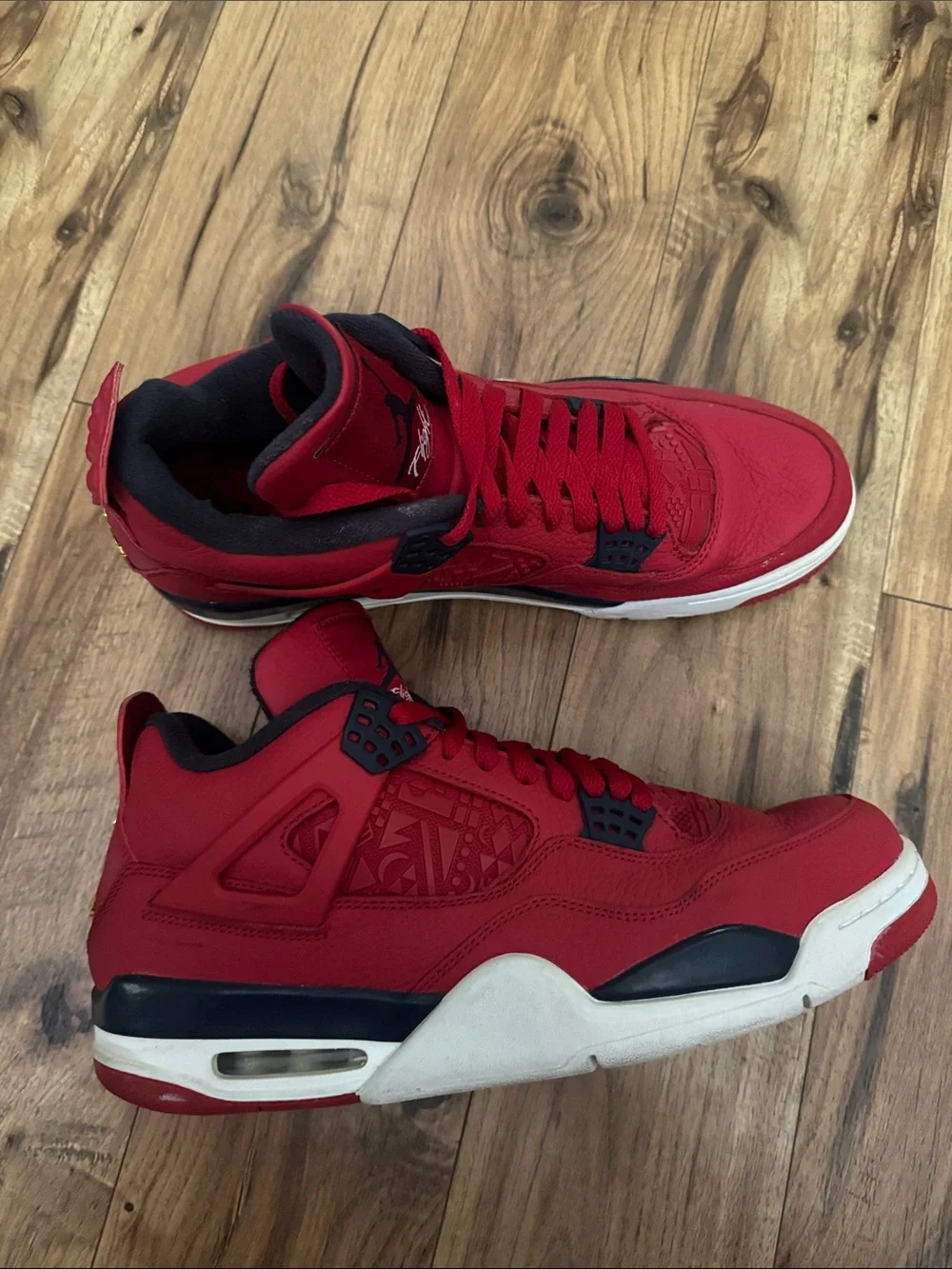 Jordan flight Red and Black Men's Basketball Sneakers size 12